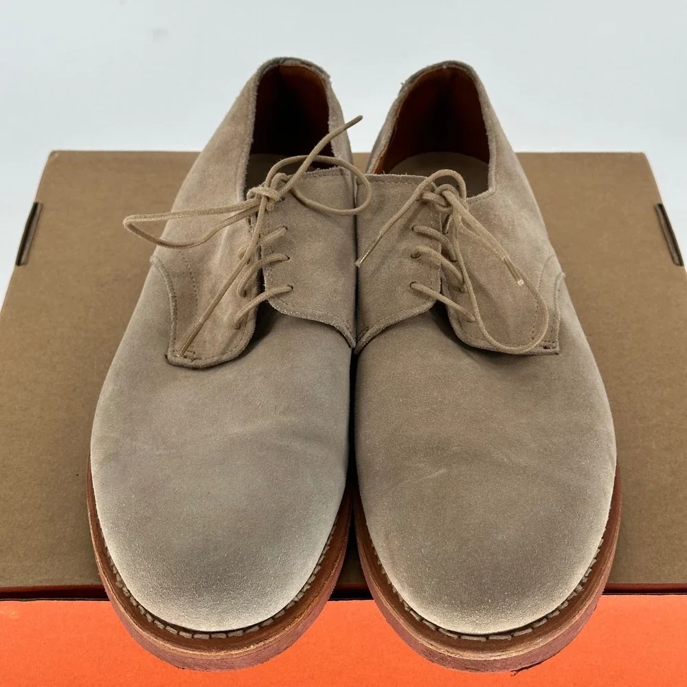 Allen Edmonds Nomad Boone Buck Suede Leather Derby Lace Up Shoes Vibram Men 9.5